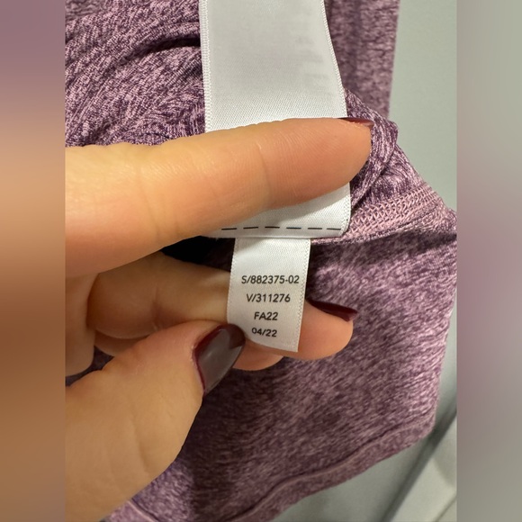 Athleta Uptempo 2 Hoodie Sweatshirt in Purple Heather Size Medium - Picture 5 of 6